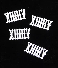 Cuckoo Clock Numeral Set Numbers White Plastic 1/2" 12 mm Height Dial Part