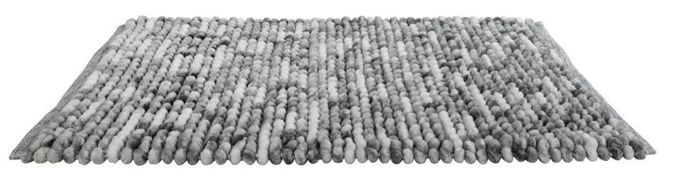 WENKO Bade Matte Vorleger Teppich Dusche Badeteppich Urdu Grau 90x60 cm Gäste WC - Bild 2 von 4