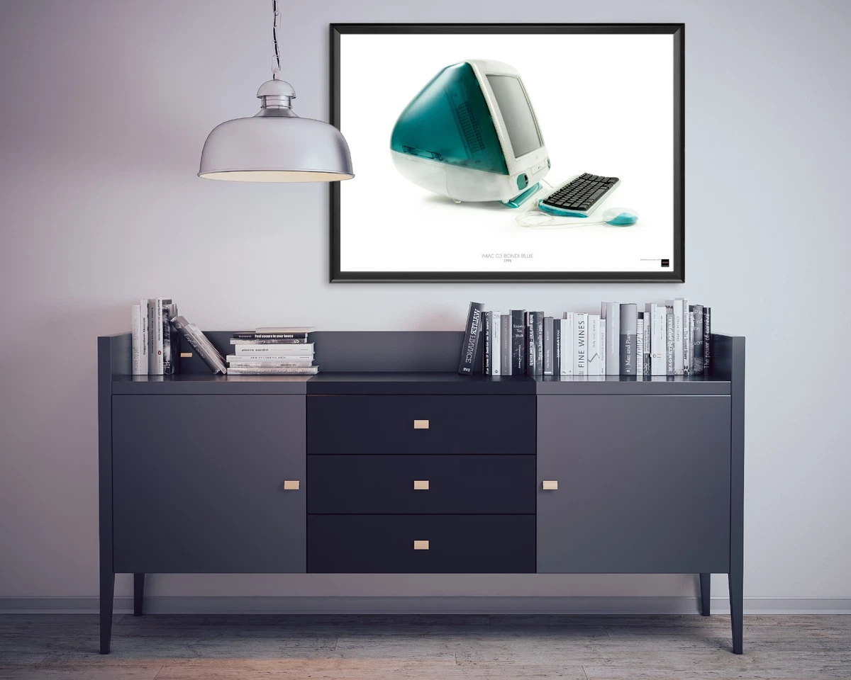 Apple iMac G3 Bondi Blue poster B 30x40cm