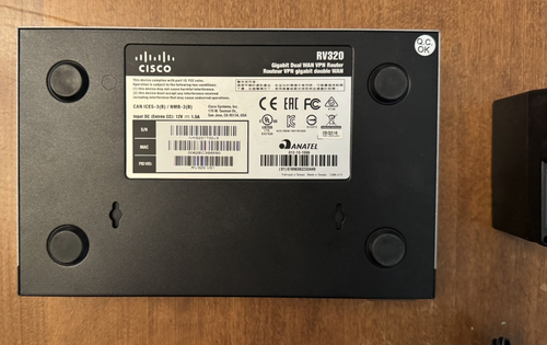 CISCO RV320 4-PORT GIGABIT DUAL WAN VPN SECURITY ROUTER - Bild 5 von 5