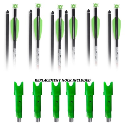 TenPoint Lighted Alpha-Blaze Pro Elite 400 Arrows 6-Pack *EXTRA NOCKS INCLUDED