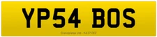 YP PRIVATE NUMBER PLATE YP54 BOS CHERISHED REGISTRATION BOSS DVLA REG PLATE