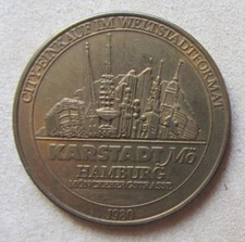 Medal Hamburg Mönckebergstraße 1980 Karstadt 10. Długość
