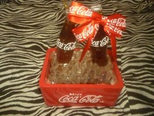 Vintage Coca Cola Lighted Music Box Ice Cooler with 2 Bottles - Used No Light