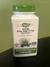 Nature's Way Saw Palmetto Berries  180 caps  Prostate Health  2027