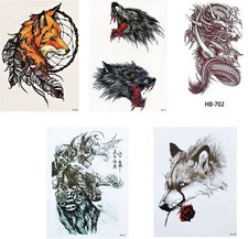 5 Sheet Waterproof  Removable Body Arm Art Temporary Tattoo Stickers