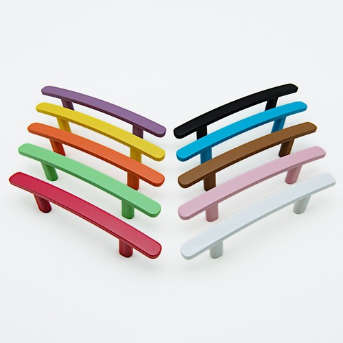 MFYS Colorful Drawer Pull Handle Kitchen Cabinet Dresser Knob Kids Handle - Picture 5 of 18