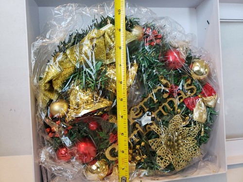 IGNIITE Merry Christmas Holiday Wreath Elegant Decor Garland & Bell "NEW" @S - Picture 4 of 4