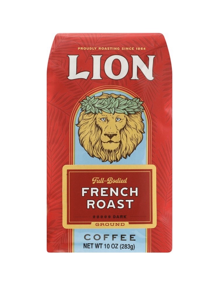 Lion Coffee French Roast Ground Coffee 10 Oz (Pack Of 3 Bags) eBay