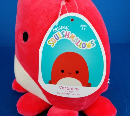Squishmallows VERONICA Pulpo NUEVO NUEVO CON ETIQUETAS 2022 Peluche 7.5" Peluche KellyToy - Imagen 11 de 12