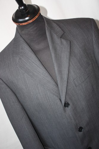 Vtg Jaeger grey 3 button 2 piece suit large 38R W 30 L 28 Gt Britain mod revival - Picture 7 of 18