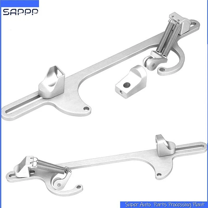 Soporte de cable de acelerador 4150 4160 soportes de carburador de motor de coche anodizado Foto 3 de 4