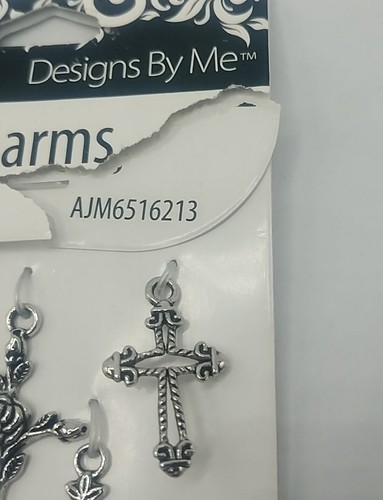 Pendant Charm Charms Jewelry Making Supplies Jesus Cross 5 piece set - Picture 6 of 9