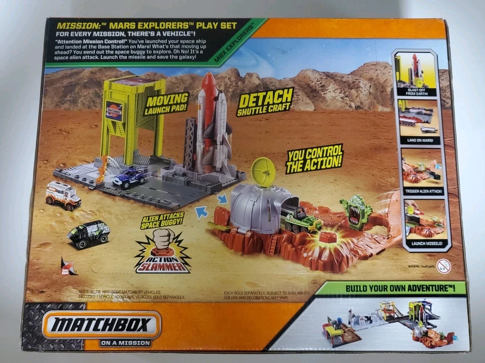 Matchbox On A Mission ~ Mars Explorers PlaySet! New! Rare!  - Image 2 of 3