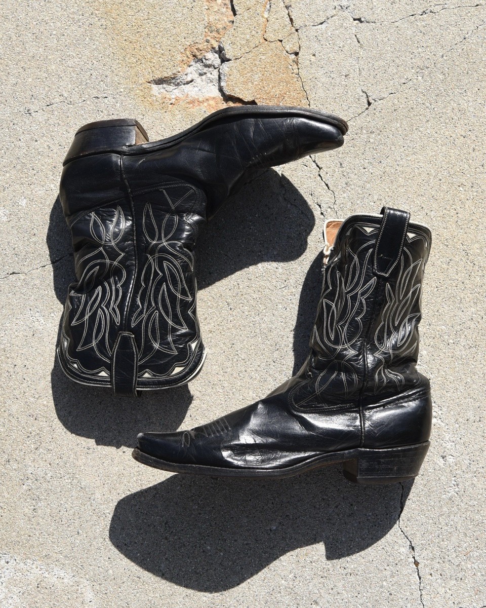 ACME 1950s Inlay “Rare” Western Shorty Cowboy Boots 11 1/2 D  display picture 2