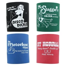 Retro Foam Can Koozies Set of 4