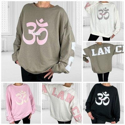 Italy Om Sweatshirt Sweater Pulli Pullover Shirt Yoga Balance
