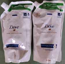 Dove Caring Original Liquid Hand Wash Refill 2-Pack 500ml 16.9oz Exp 09/2027