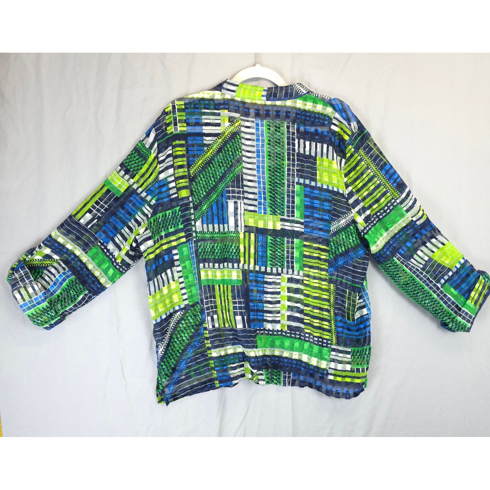 Ruby Rd Geometric Print Button Front Blouse Women… - image 2