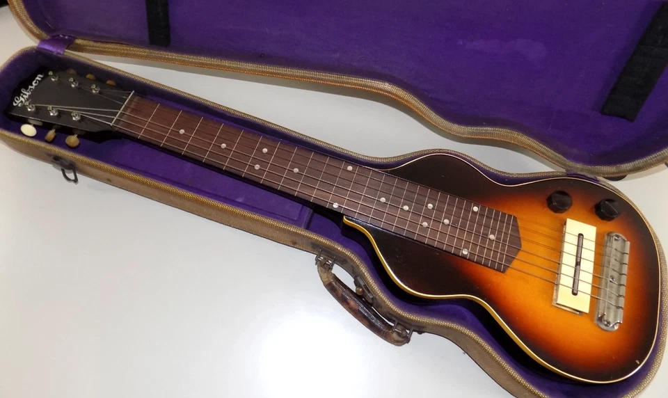 GIBSON F924-18 LAP STEEL SUNBURST WITH CASE 1930's? 1940's? NICE RARE MAKE OFFER - Image 2 of 4