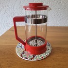 Vintage Melior 8 Pyrex French Espresso Coffee Press Coffee Maker Red