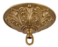B&P Lamp 5 1/2 Inch Heavy Cast Brass Canopy Kit