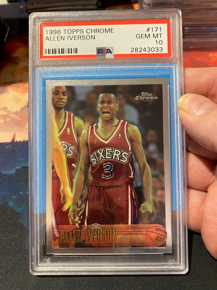 Allen Iverson 10 Graded Basketball Sports Trading Cards