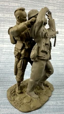 Conte WWII Metal 101st Airborne Paratrooper vs German Soldier WW2-27/28