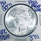 1923 BU UNCIRCULATED SILVER PEACE DOLLAR AUTHENTIC U.S. MINT FREE SHIPPING 3711
