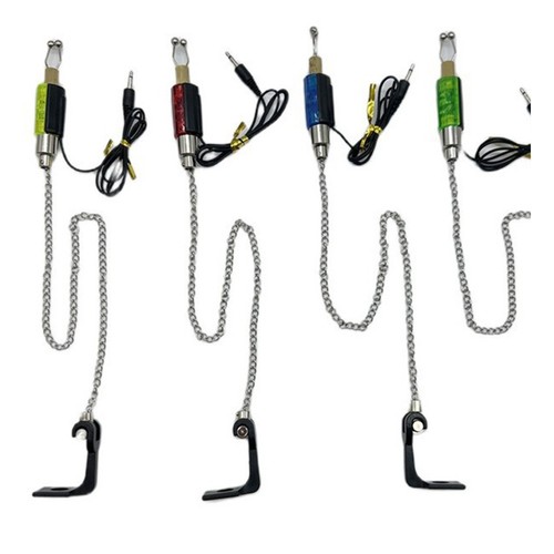 Jeu d'alarmes de morsure éclairées LED pour pêche à la carpe avec clips rég - Photo 2/38