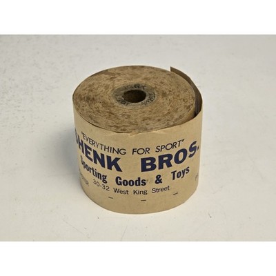 Vintage Shenk Bros. Sports Goods & Toys Factory Tape Lancaster Pennsylvania