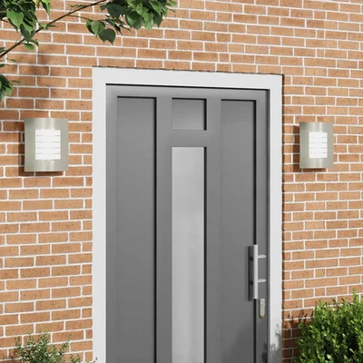 Luz de pared exterior Acero Inoxidable y Plástico Iluminación Exterior vidaXL vi - Imagen 1 de 4