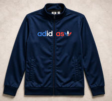 ADIDAS TREFOIL TRACK JACKET YXL NAVY FULL ZIP ATHLEISURE