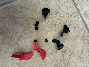 Kyosho Rc Boat Props, Jet Stream,viper, 5 Props Included, 5 Prop Nuts Included