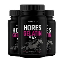 (3 Pack) Horse Gelatin Max Performance Capsul...
