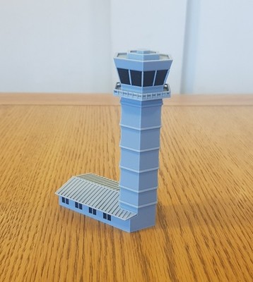 New 3D Printed - 1:400 ATC Tower grey - aircraft diorama model.
