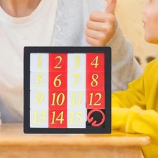 Sliding Number Puzzle for Boys Girls Portable Gifts Travel Toy Creative