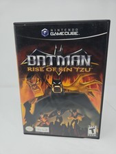 Vintage Batman: Rise of Sin Tzu Nintendo GameCube, Wii 2003 CIB Game Case Manual