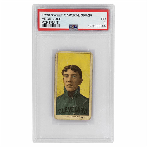 1909–11 T206 Sweet Caporal 350/25 Addie Joss Portrait PSA PR 1