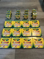 Crayola Broad Line Markers Classic Colors + Crayons School Supplies Kids - 24