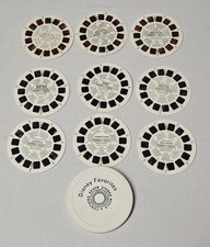 Vtg gaf View Master Disney Favorites Stereo 7 Reel Set 2 Mickey, Pooh, Bambi
