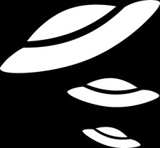 Alien Ufos Silhouette Vinyl Car Truck Window Decal Bumper Sticker Us Seller
