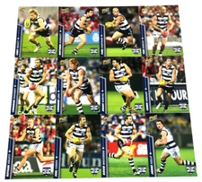 2007 SELECT AFL CHAMPIONS TRADING CARD FULL BASE CARD TEAM SET (12)-GEELONG