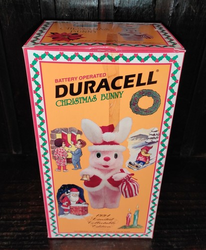 VINTAGE VERY RARE ARGENTINA DURACELL CHRISTMAS BUNNY SANTA LIMITED EDITION NIB - Picture 12 of 12