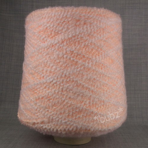 SOFT SPACE DYED YARN WHITE PINK APRICOT DOUBLE KNITTING 500g CONE WOOL BLEND DK - Picture 3 of 5