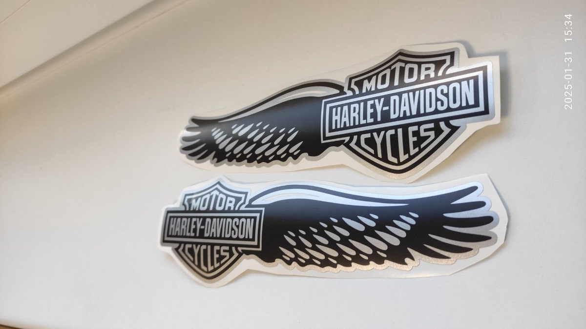 Harley-Davidson® Embossed Bar & Shield Logo Chrome Decal - 5.5 X 4.5 In - Foto 6