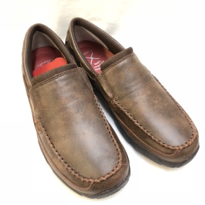 Men's Twisted X Driving Mocs, Brown Style MDMS009