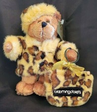 Bloomingdale's Teddy Bear Fur Coat/Hat/Shopping Bag Plush - GAC