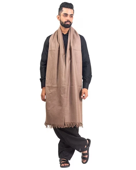 Soft Silk Shawl Wrap Men's Pashmina Solid Scarf Stole Cashmere Wool Ladies Scarf