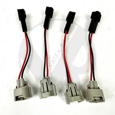 Bosch 2200cc Fuel Injector Plug to Honda OBD 2 Harness Adapters (4 Pack) B D K H